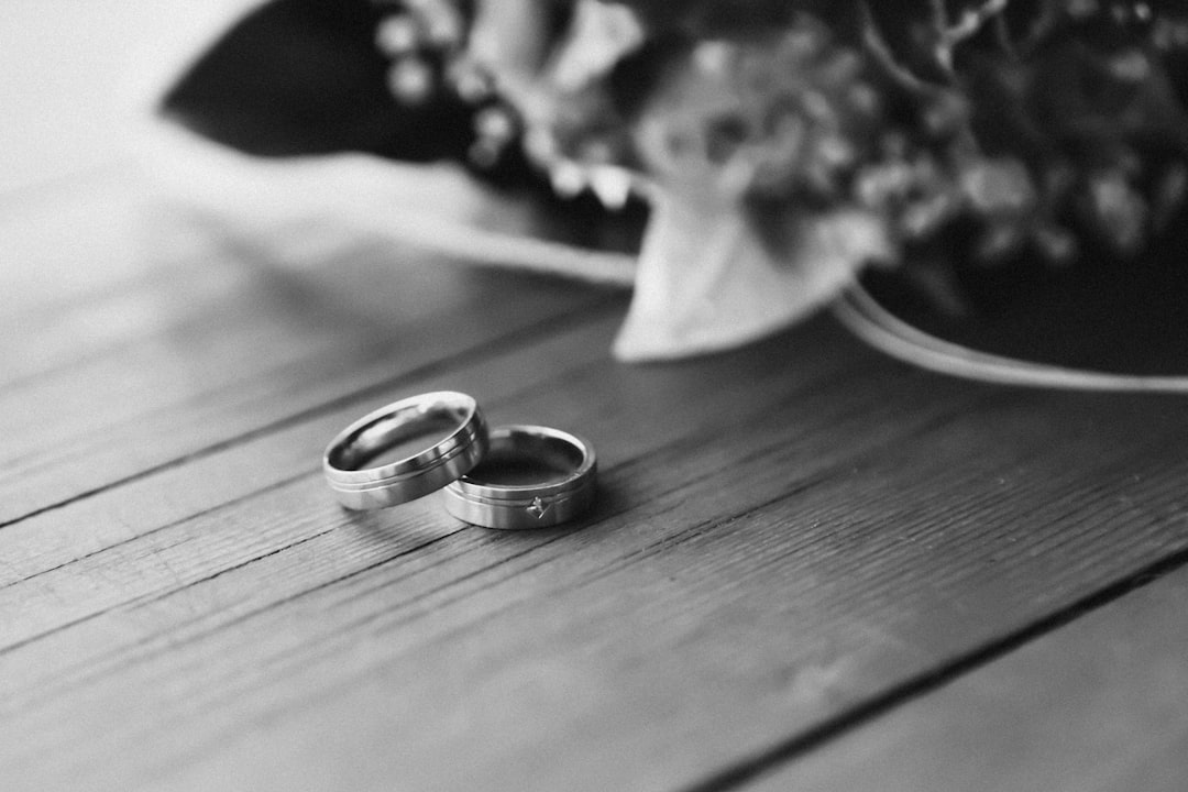 Photo wedding rings